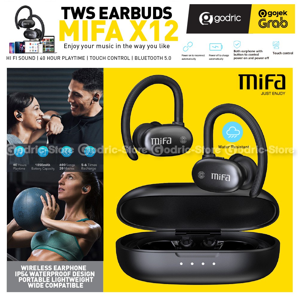 XIAOMI MIFA X12 GARANSI TWS Wireless Earphone Earbuds Headset BT 5.0 (Airdots Alt X1 X3 X5 X8)