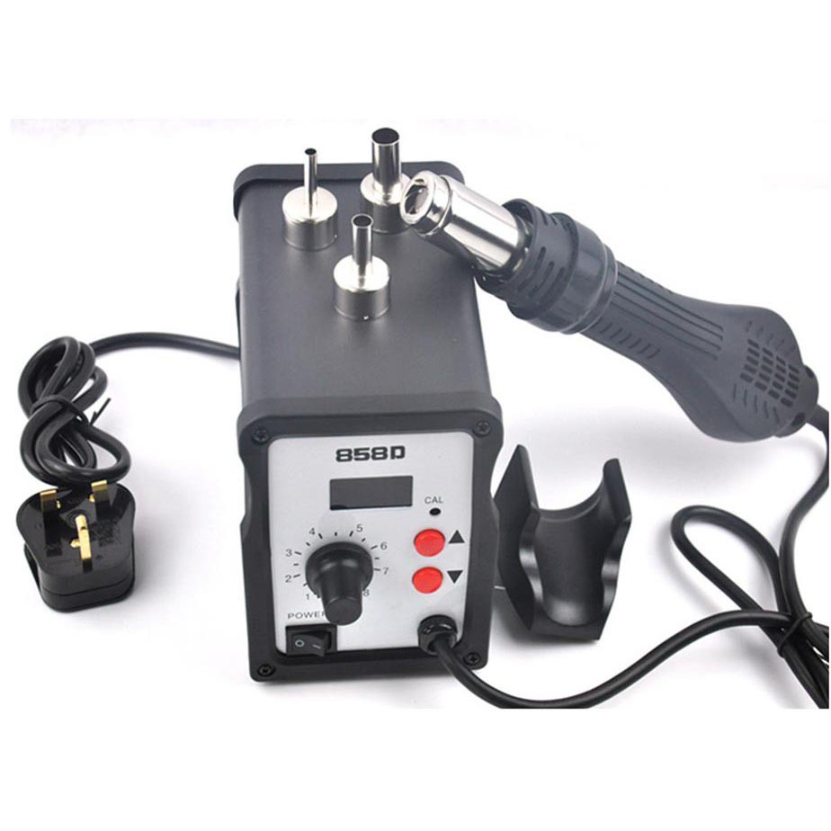 JCD 858D Desoldering Heat Gun dengan Station 220V 750W / Solder Uap alat service hp blower hp servic