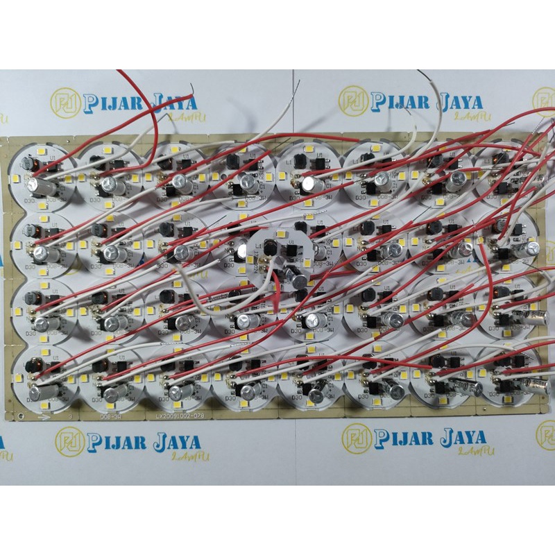 Sparepart Lampu LED AC 3 watt DOB - PCB Mesin Lampu LED AC 3w - Modul Mata LED AC 3watt