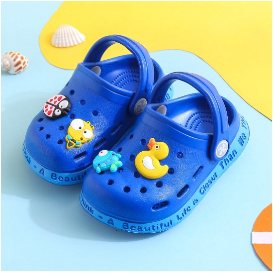 Sandal Anak Laki Laki Anak Bahan EVA Aneka Warna Motif Kartun BEBEK IKAN HEWANAN Untuk Anak IMPOR