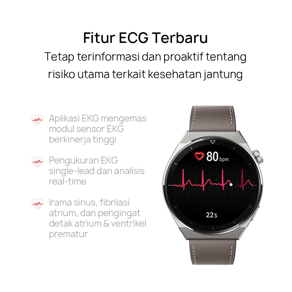 Huawei Watch GT 3 Pro 46mm SmartWatch | ECG | Sapphire Design | Pro Health Care | Classy Workout | Garansi Resmi