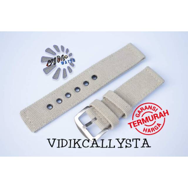 STRAP TALI CANVAS NYLON MILITARY CRAME 22 24 MM 22mm 24mm