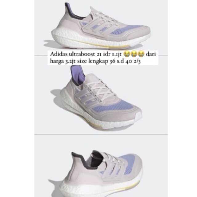 ADIDAS BNIB ULTRABOOST 21 ORIGINAL DARI STORE