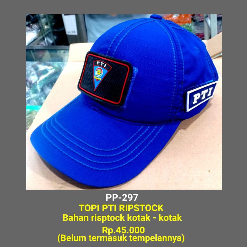 pp-297 topi tactical pti pol pp topi tactical pti pol pp warna biru