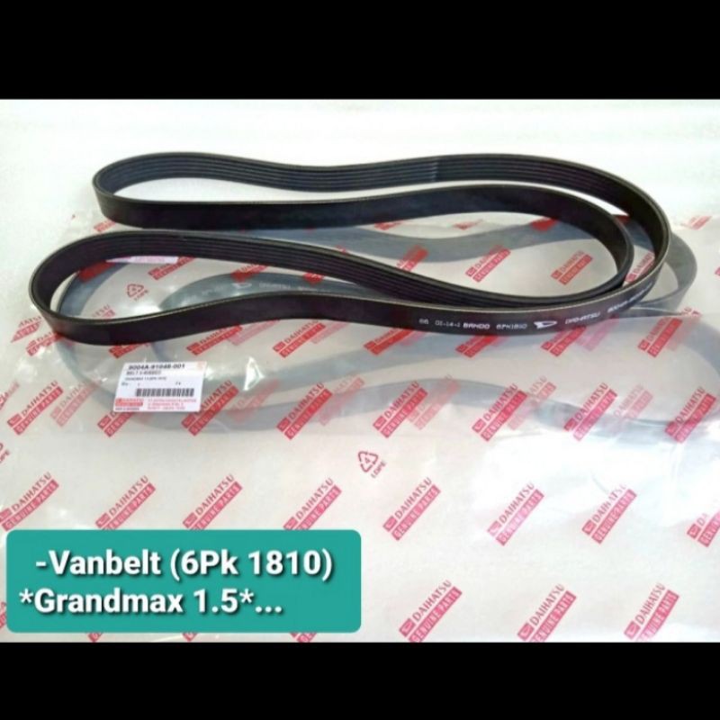 V belt Van Belt Fan tali kipas Daihatsu Gran Grand Max 1.5cc 6PK 1810