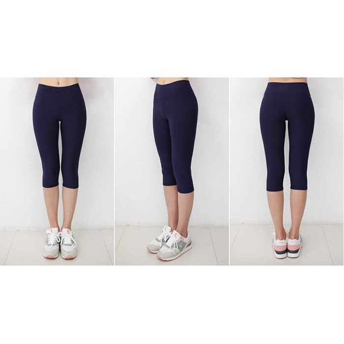 Celana Legging tanggung bb 37sampai55kg  Spandek Adem leging lejing pendek leggings sport