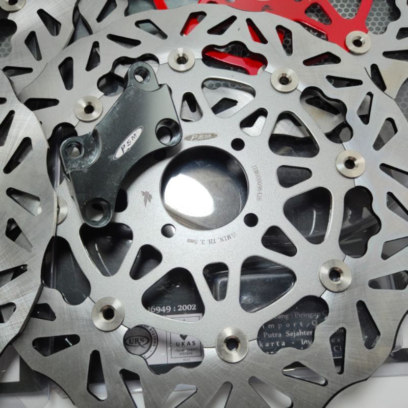 piringan cakram PSM RX-King ukuran 300mm model moto 1 racing-Grey datar 300mm