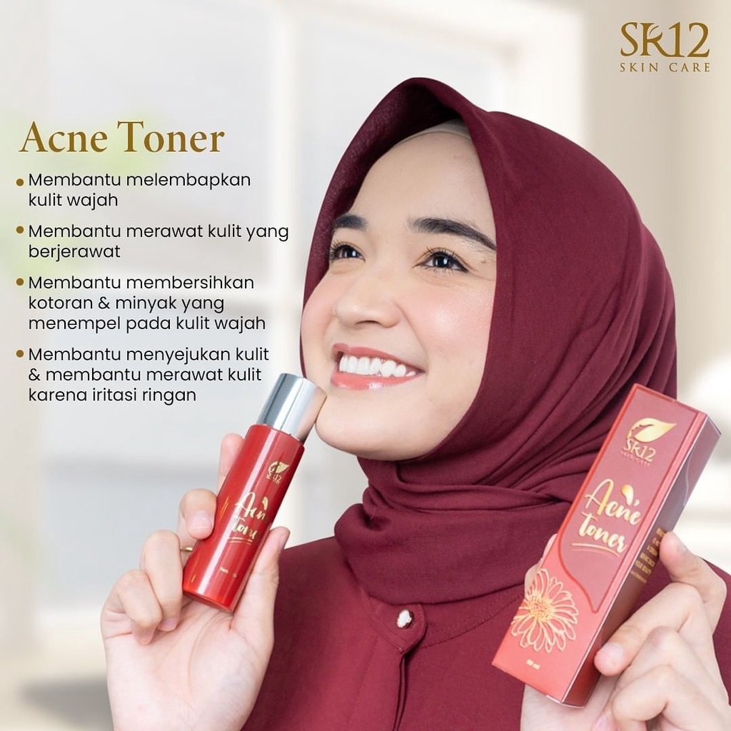 ACNE TONER SR12 60 ml Memudarkan Bekas Jerawat BPOM Obat Jerawat