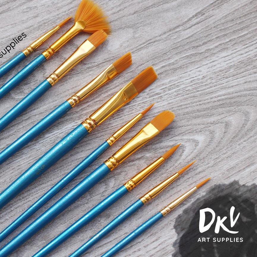 

Quality Control✅Giorgione Brush Set 10 pcs G-198H Kuas Lukis Nylon Ekonomis|RA7