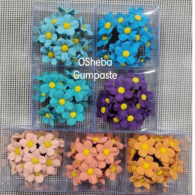 

[osheba] gumpaste bunga kecil berkawat Blossom BK BB 032 isi 15 bunga