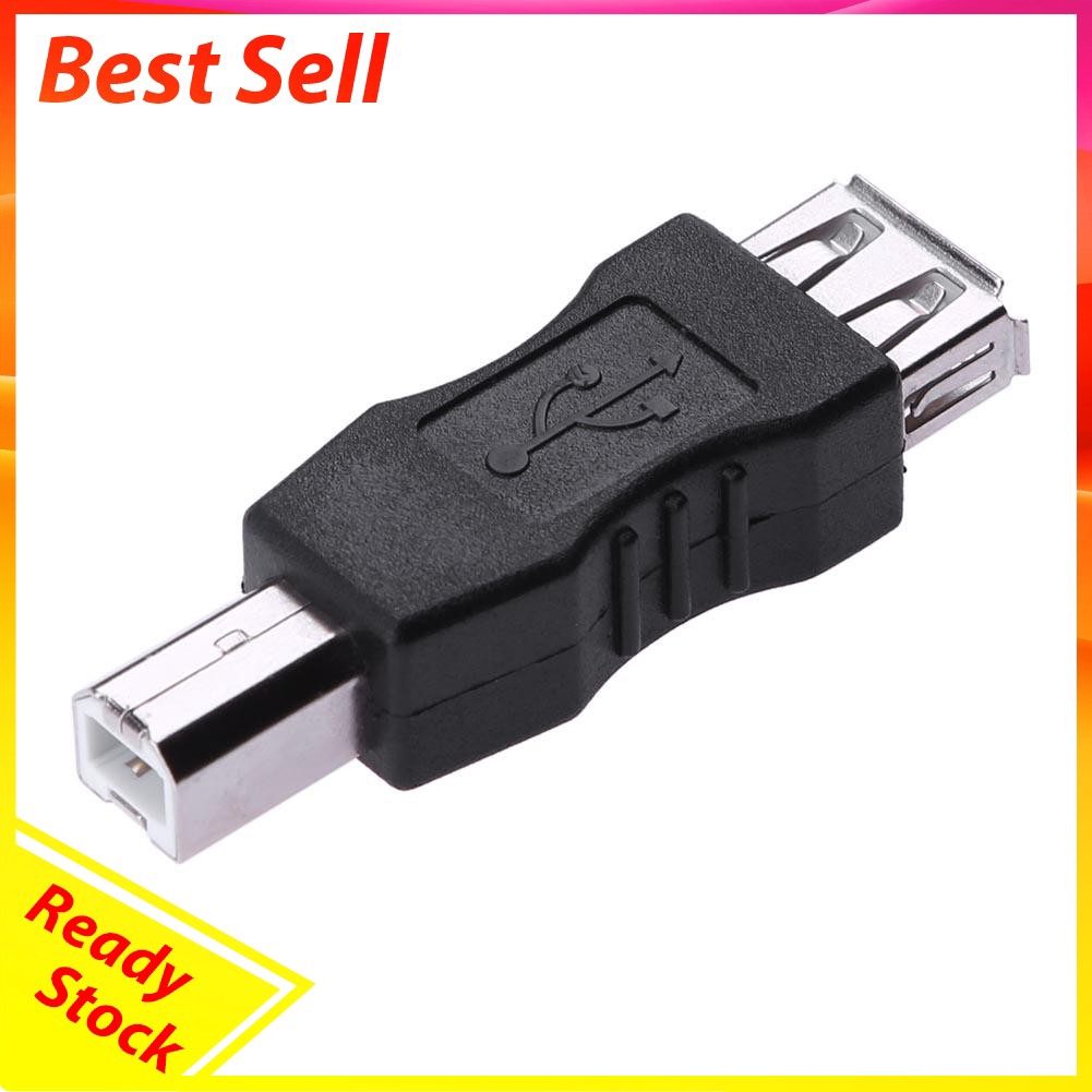 Portable USB Adapter USB 2.0 A Female to B Male Connector AF to BM Converter For Printer Computer