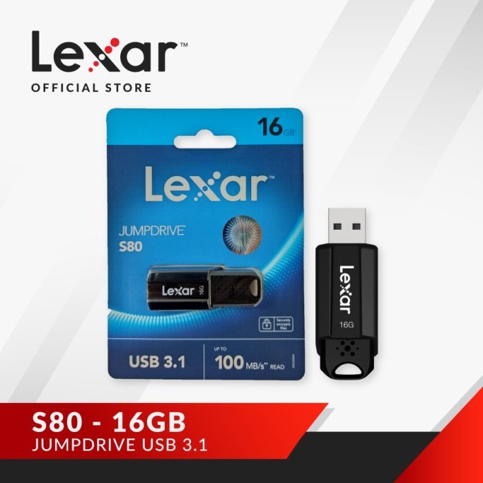 Flashdisk S80 Lexar 16GB JumpDrive S80 USB 3.1