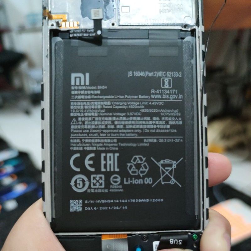 BATERAI BATRE BATTERY XIAOMI BN54 REDMI 9 / NOTE 9 ORIGINAL COPOTAN