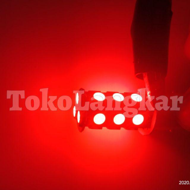 DC 12V - Lampu Led Kaki2 Untuk Senja Rem Kedip 1157 WAJIB DC-Merah