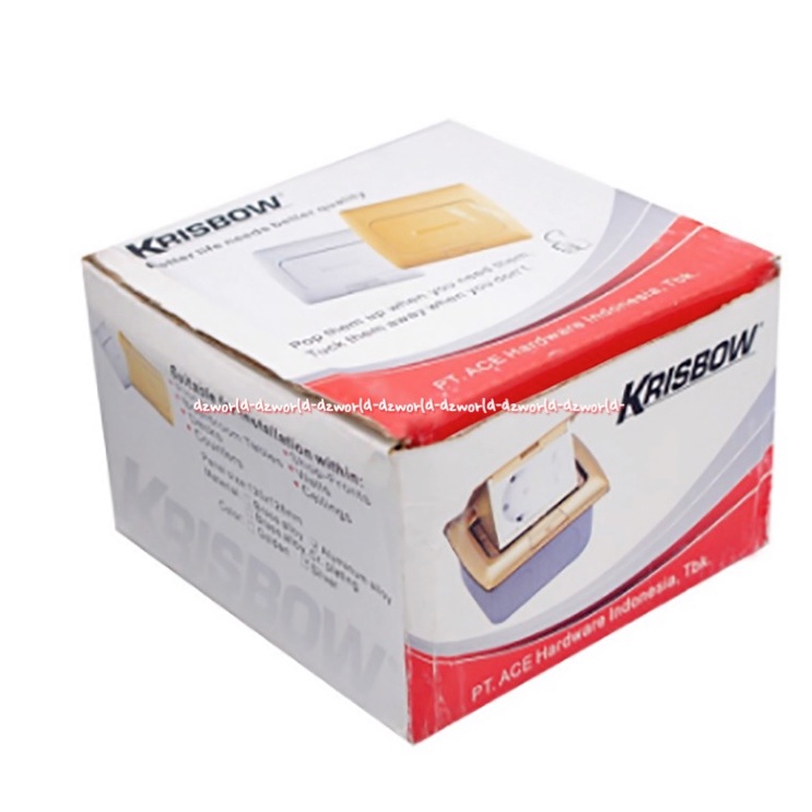 Krisbow Stop Kontak Lantai Colokan Listrik Dengan Penutup Silver Electric Socket Soket Colok Listrik Tanam Di lantai