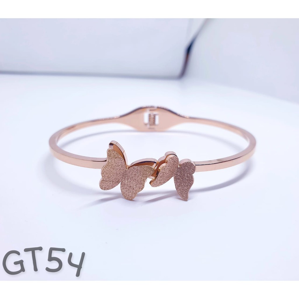 Gelang Bangle Kupu Anti Karat PGM GT54