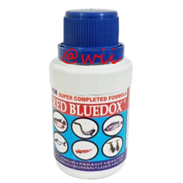 RED BLUEDOX 125ml Obat Ikan Anti Jamur Parasit Bakteri Kuman Dan Luka