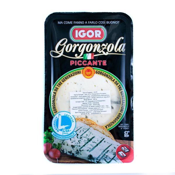 

Igor Keju Krim Gorgonzola Piccante 200 g