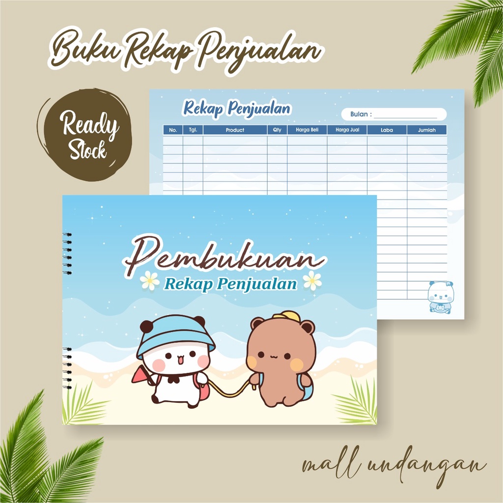 

BUKU REKAP ORDERAN PENJUALAN / PEMBUKUAN REKAP PENJUALAN OLSHOP BESAR READY