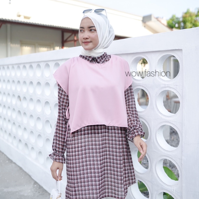 TUNIK VEST KALINA SET LUAR DALAM SET