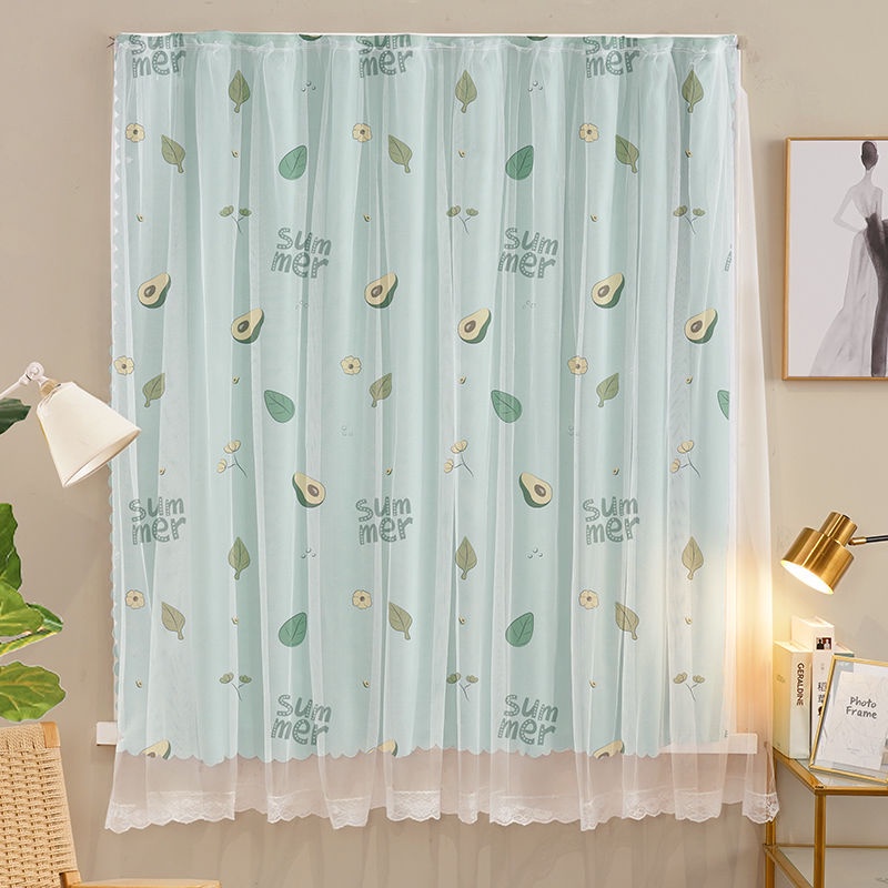 Magic Curtain Pattern Velcro / Tirai Hordeng Gorden Pintu Jendela Pasang Tanpa Bor dan Paku