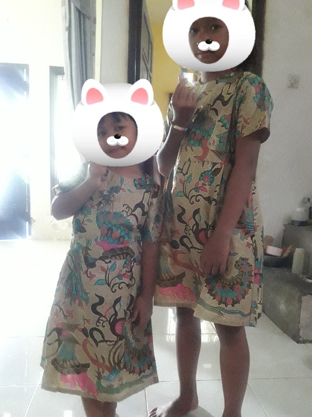 Dress Batik Anak Perempuan Umur 2-10 Tahun - Motif Batik Bervariasi - Batik Anak Harga Ecer