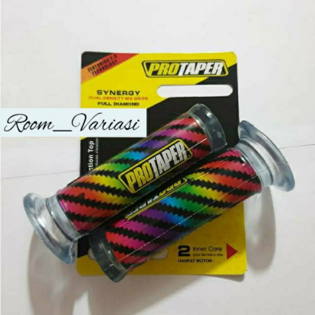 HANDGRIP PROTAPER CARBON RAINBOW MODEL KITACO HARRIS CARBON PELANGI