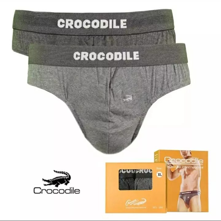 2 Pcs CD Crocodile Cokelat 521 - 262 Coklat Pria Dewasa | Celana Dalam Laki Laki | Sguna | Underwear