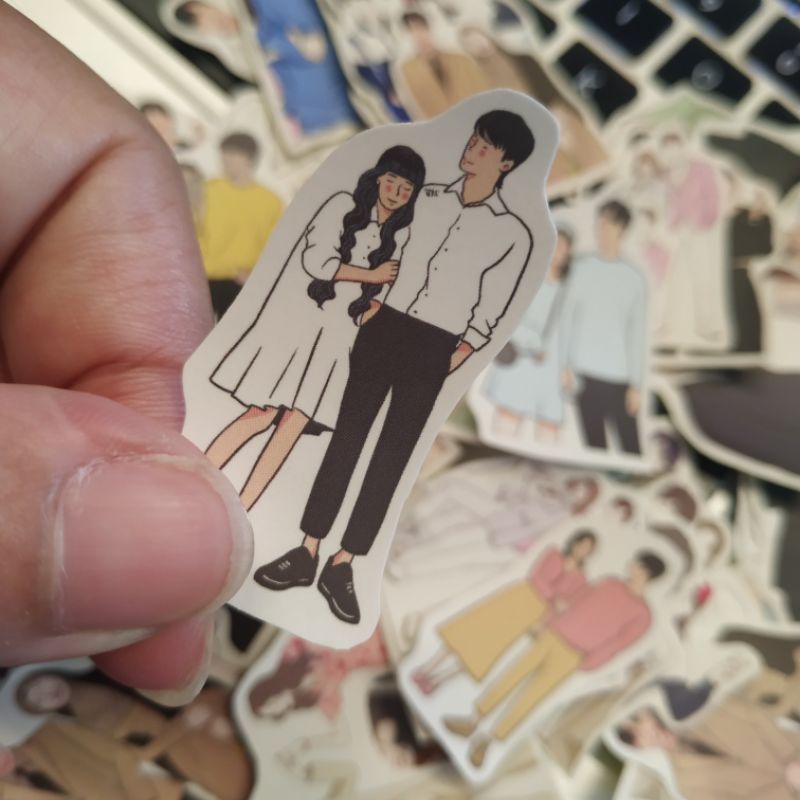 

Korean Couple Sticker / Stiker Couple ala Korea Murah
