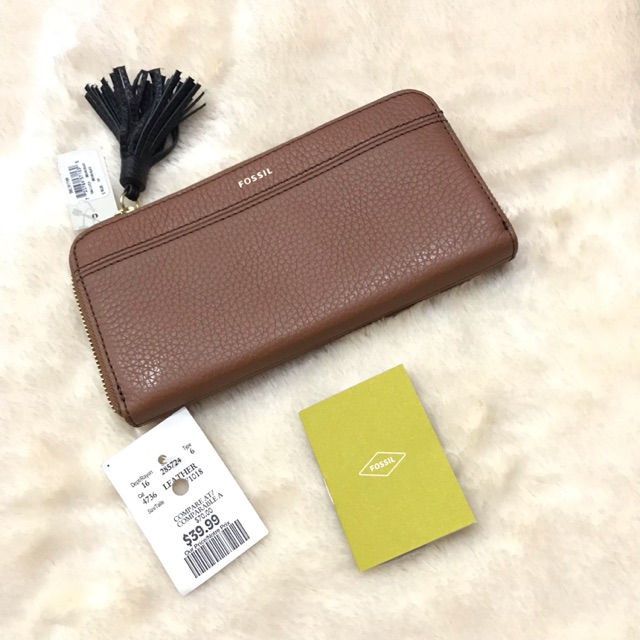 Fossil Tara Clutch Brown