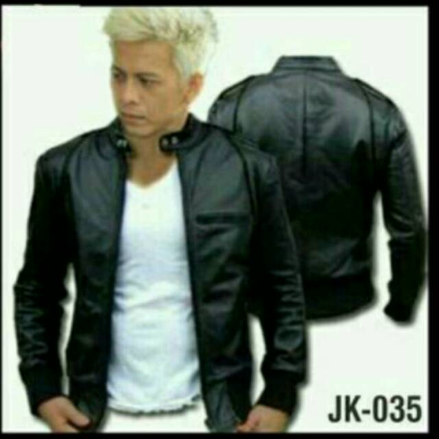 Jaket karlit ariel list hitam