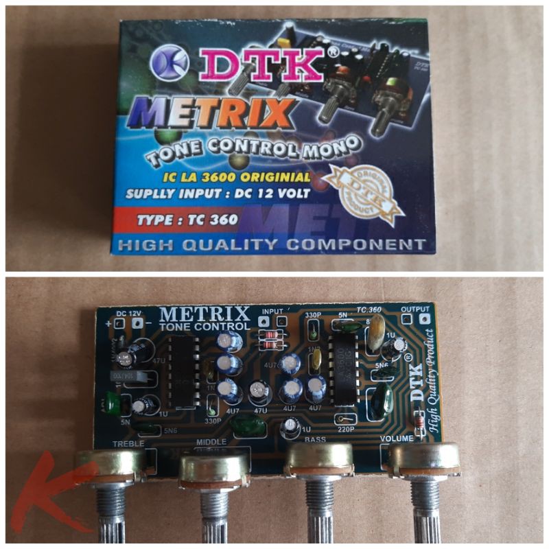Kit Rakitan Tone Control Mono 12V DC