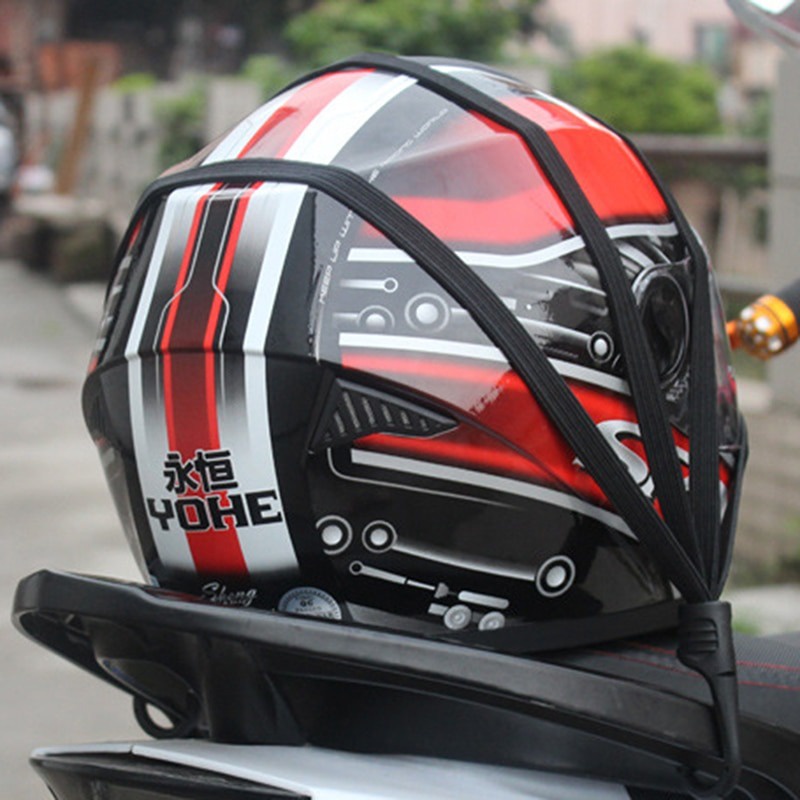 Tali Karet Pengikat / Pengait Helm dengan 2 Hook Model Tali Strap