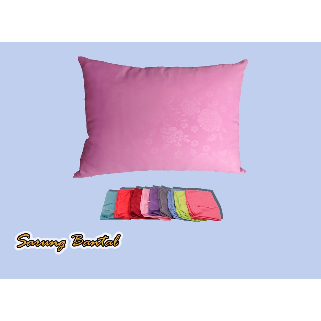 Sarung Bantal Polos Resleting Premium bahan lembut/ Sarung bantal katun