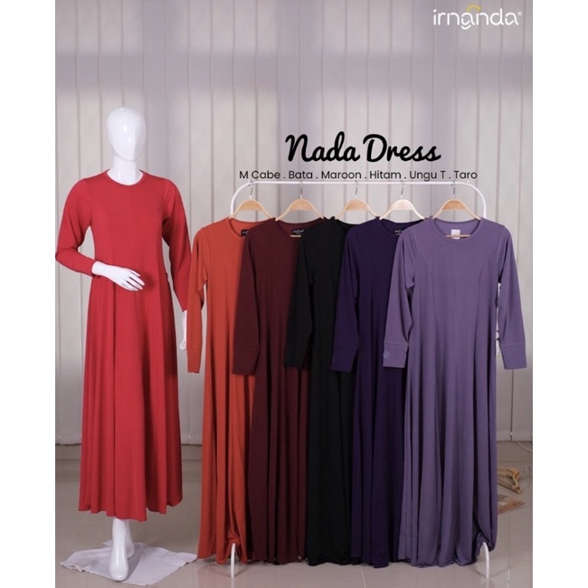 Gamis Nada - Gamis Jersey Korea - Gamis Polos Premium Original by:irnanda