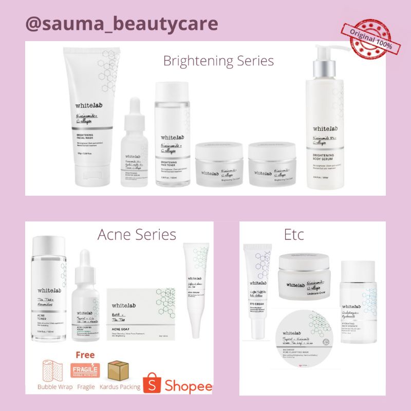 Whitelab Paket - Whitelab Serum Eye Cream Underarm Cream Night Cream Day Cream Mask Mugwort Face Was