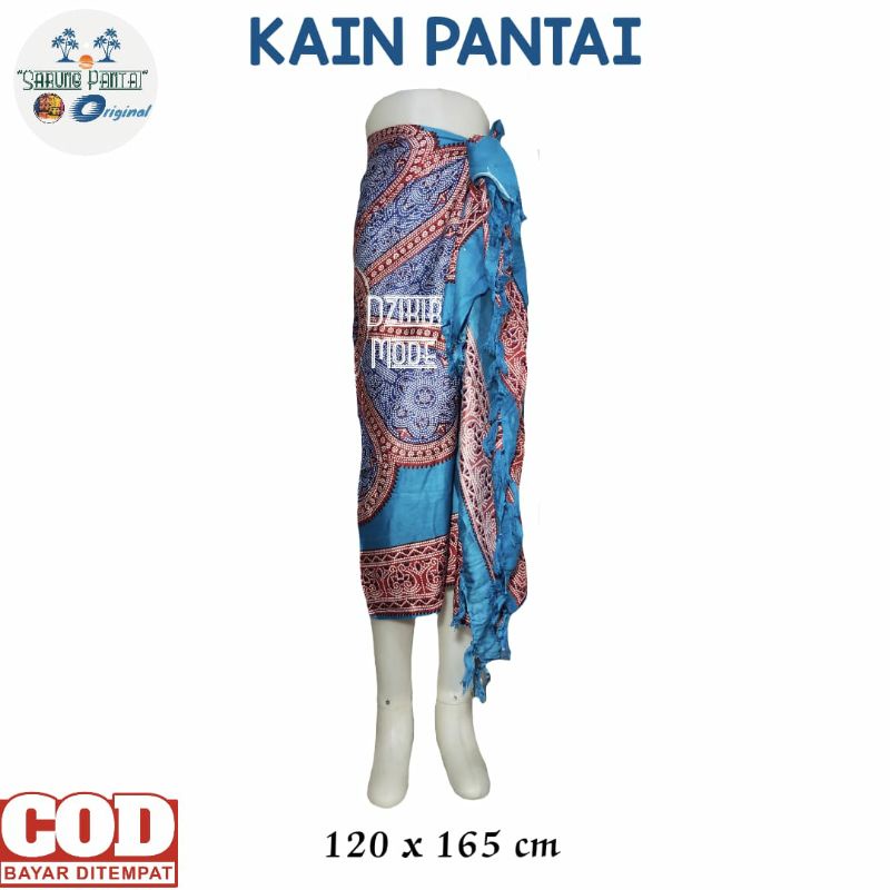 Kain bali / Kain pantai motif teratai ukuran 120x165 cm/ kain buat santai / kain bali murah bahan katun rayon sembilanmode