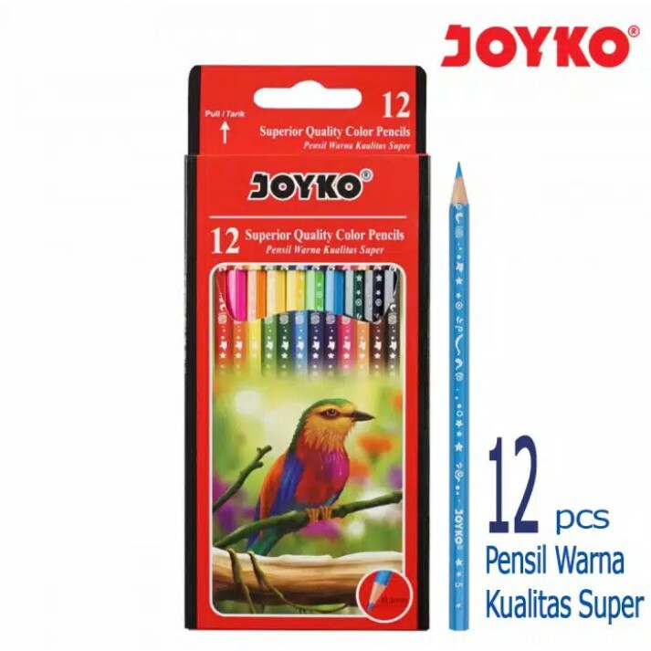 

Pensil 12 Warna Superior Quality Color Pencil JOYKO CP-105