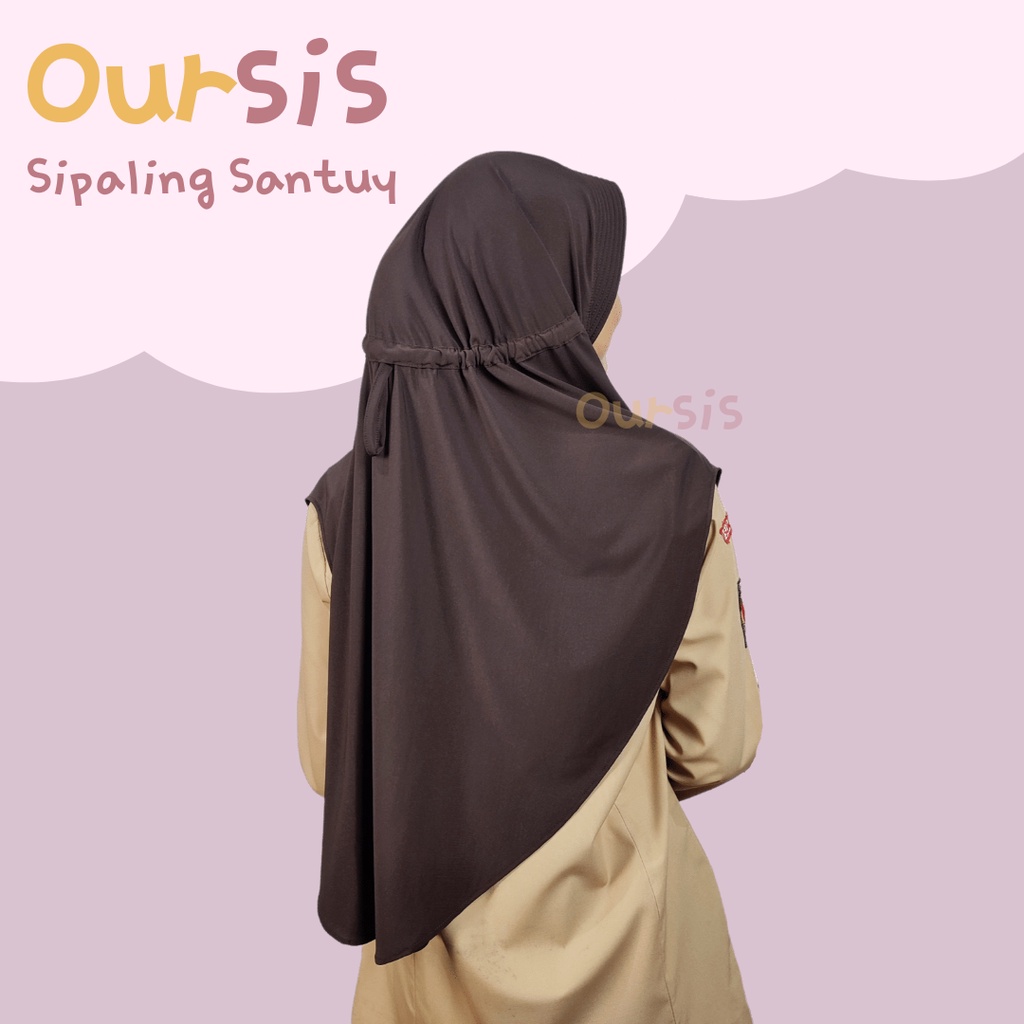 ᴏᴜʀꜱɪꜱ Kerudung Serut Sekolah Jersey Premium | SiPALING SANTUY