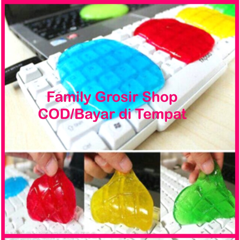 GEL PEMBERSIH KEYBOARD DASBOARD SUPER SLIME JELLY CLEANER