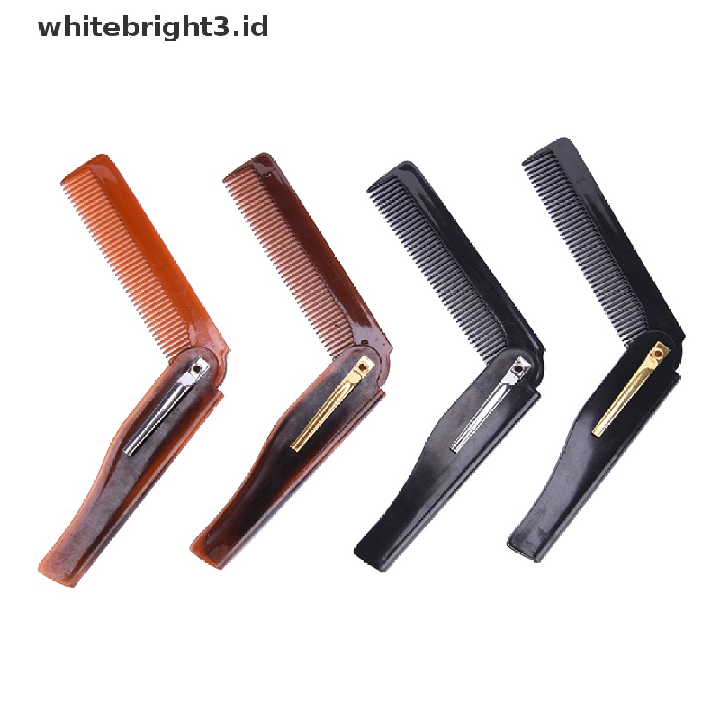 (whitebright3.id) 1pc Sisir Lipat Saku Untuk Menata Jenggot / Kumis