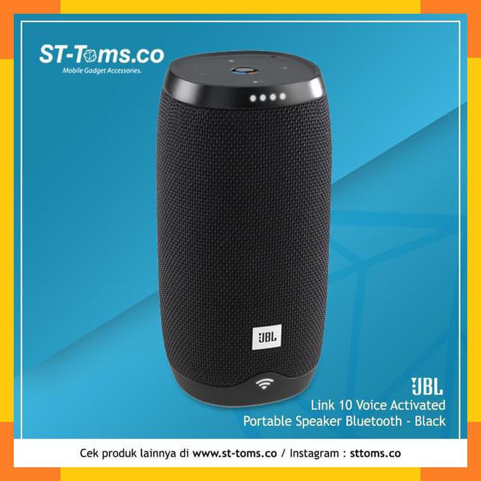 JBL LINK 10 - Speaker Cerdas Portabel Putih dengan Google Assistant