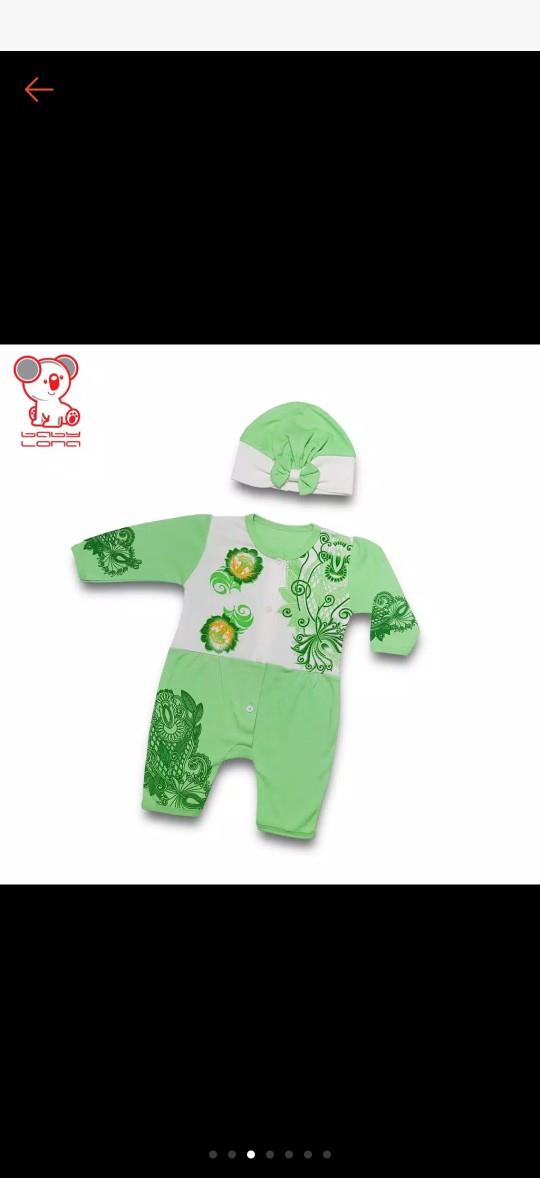 (random) Baby Lona Jumper Anak Bayi Fashion Motif Batik Girl 3-6 Bulan