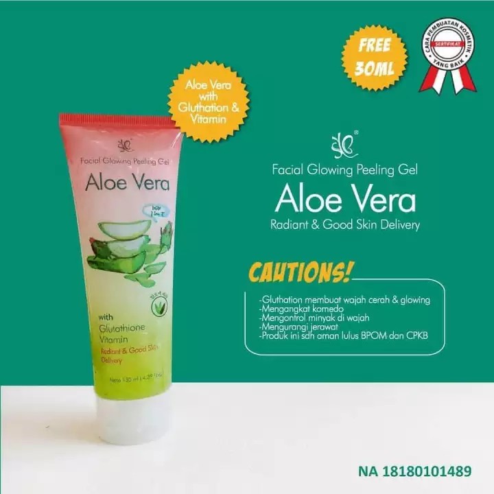 SYB Aloe Vera Facial Glowing Peeling Gel BPOM ~ GEL PEMBERSIH WAJAH