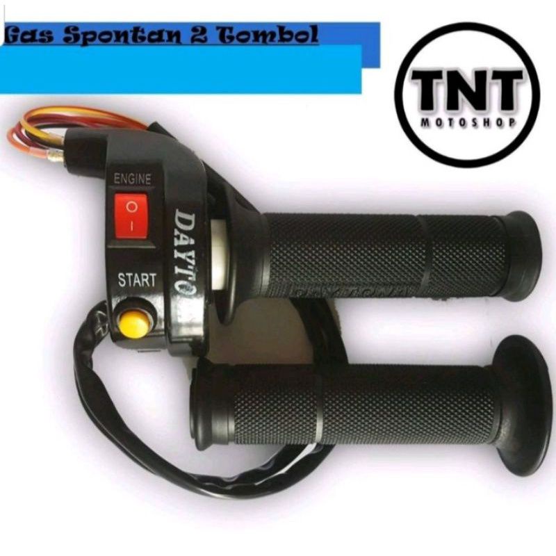 GAS SPONTAN-GAS PONSTAN DAYTONA DUA TOMBOL ON/OF PLUS STATER MOTOR SATRIA FU VIXION