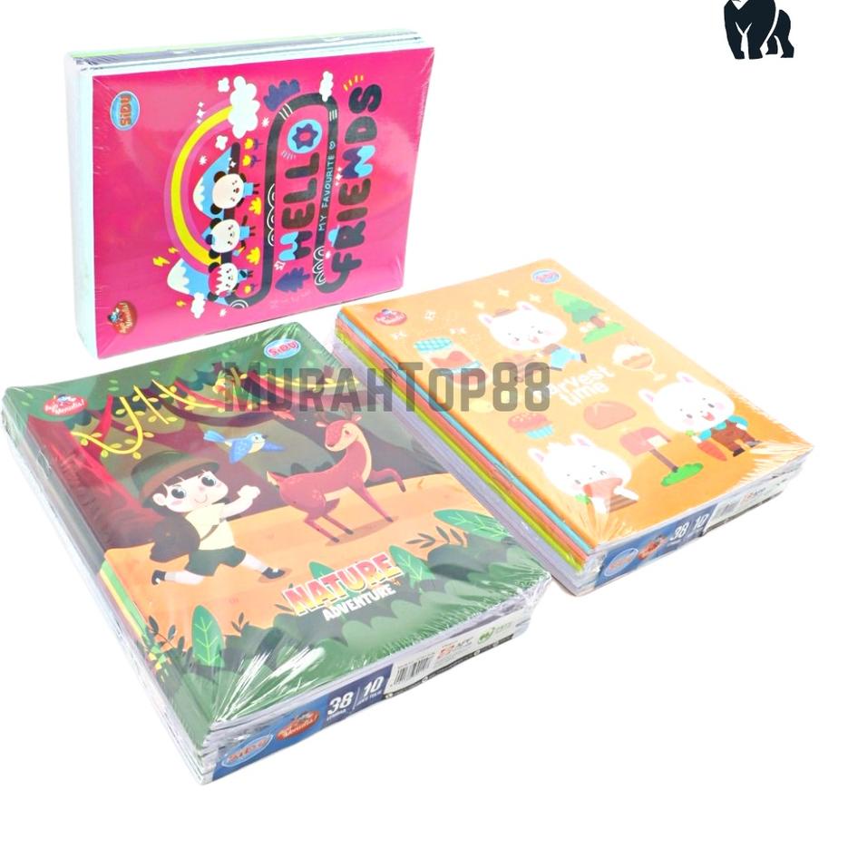 

이 Buku Tulis Sidu 38 Lembar / Buku Sekolah Anak Karakter PER PACK ISI 10 PCS Hot Sale