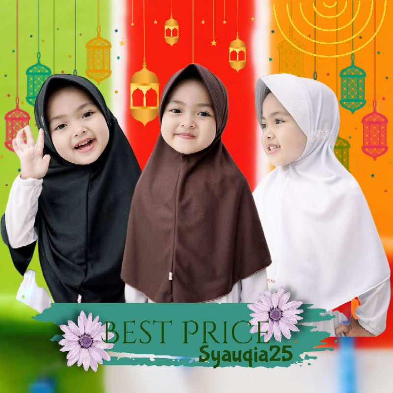 Bergo Rabbania kids 1- 5 tahun
