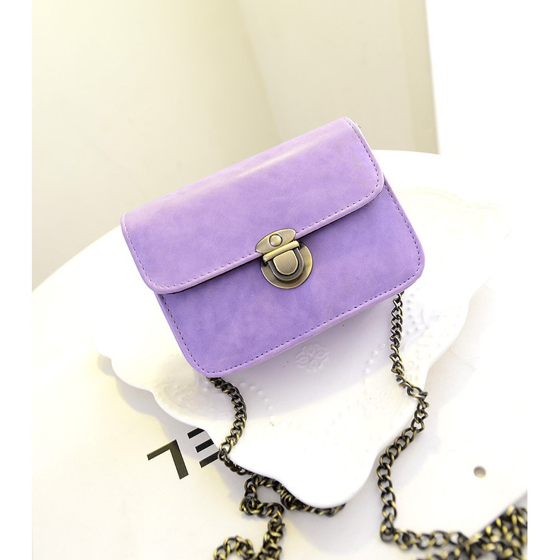 tas selempang tali rantai mini fashion
