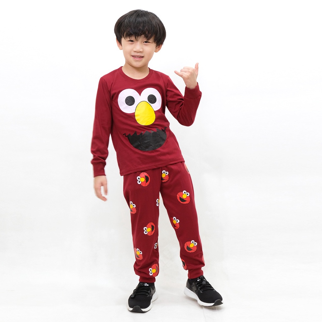 Owlet - setelan anak / piyama anak bergambar / piyama panjang / baju tidur anak