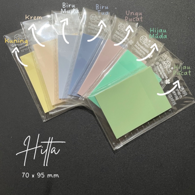 

(Bisa COD) Sticky Note Transparan New